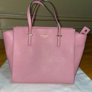Kate Spade Leather Tote Bag (mauve/pink) Hayden Cedar Street Satchel